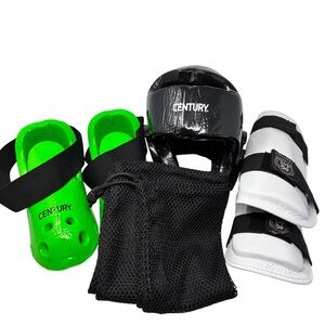 Century Sparring Protective Gear Adult Headgear, Forearm Pads, Boots & Mesh Bag